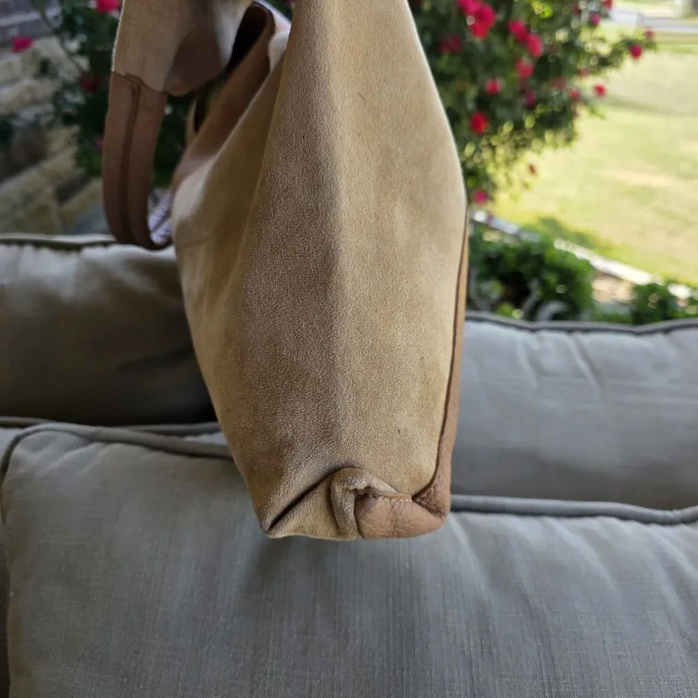Shiraleah Arden Tote Bag Purse Pebbled Vegan Leather/suede Interior Zip Pocket